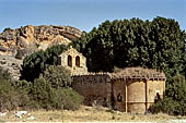 Hoces del ro Riaza, Montejo Spagna - Convento del Casuar, ruderi della cappella preromanica.